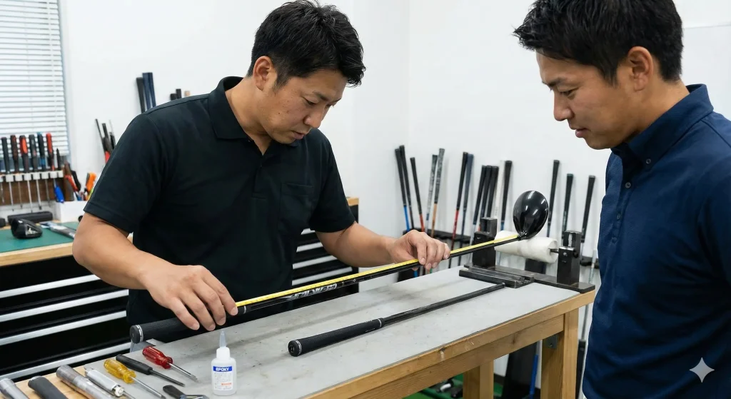 ゴルフシャフト-インチアップのメリット・デメリットと工賃・DIY術