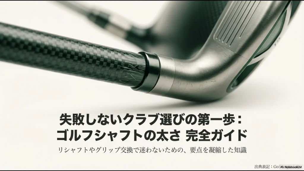 ゴルフシャフトの太さの調べ方徹底ガイド！チップ径やバット径を解説