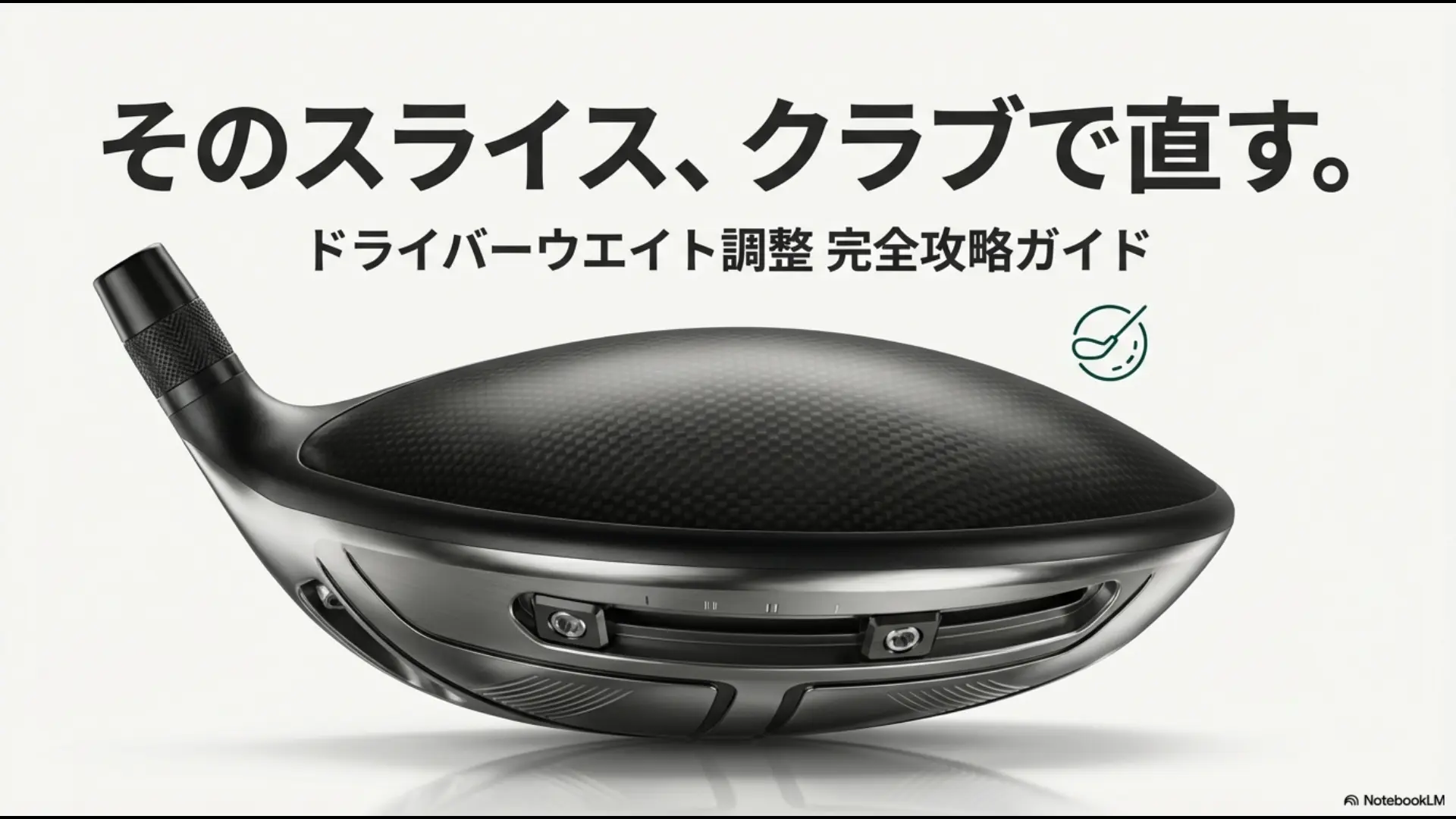 ドライバーのウエイト調整でスライスを直す！仕組みと実践設定